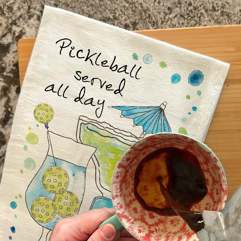 Pickleball Served Tea Towel – Game Night Humor