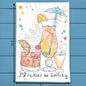 Golf & Cocktails Tea Towel – Tee Time Humor