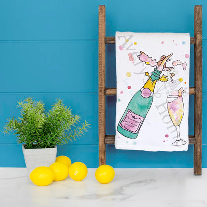 Champagne Party Tea Towel – Celebration Decor