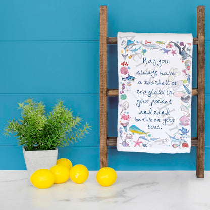Ocean Blessings Tea Towel – Coastal Souvenir