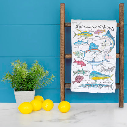 Saltwater Fishing Tea Towel – Sport Ocean Gift