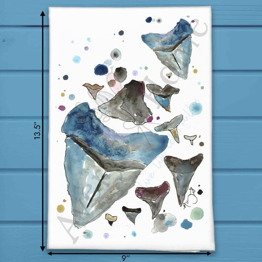 Shark Teeth Collector Tea Towel – Fossil Hunter Gift
