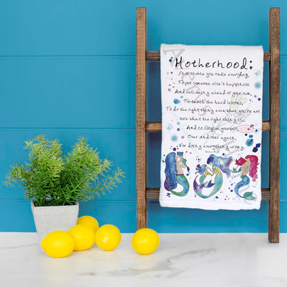 Motherhood Tea Towel – Sentimental Gift for Moms