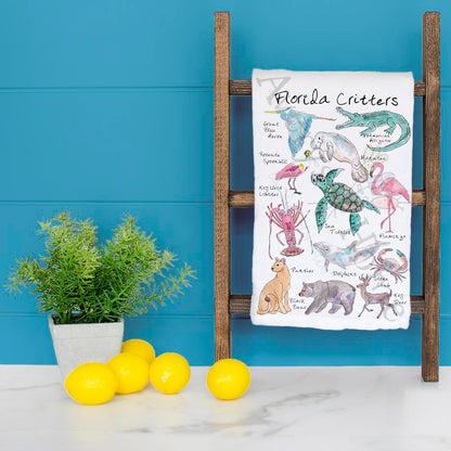 Florida Critters Tea Towel – Everglades Nature Decor
