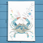 Blue Crab Tea Towel – Coastal Kitchen Gift