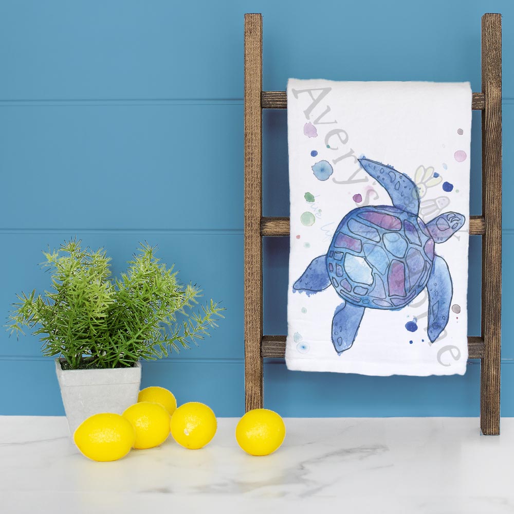 Sea Turtle Tea Towel – Ocean Lover Gift