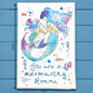 Mermaid Mom & Daughter Tea Towel – Mother's Day Gift
