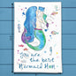 Mermaid Mom Gift Tea Towel – Coastal Mother’s Day
