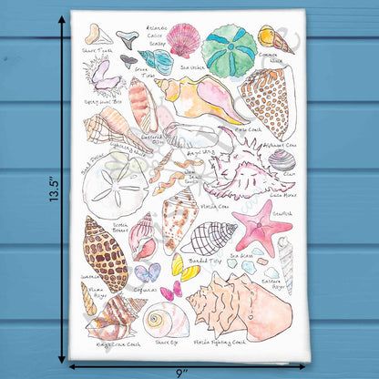 Sea Shell Collector Tea Towel – Beachcomber Gift