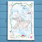 Manatee Mom & Baby Tea Towel – Sweet Ocean Gift