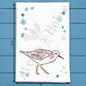 Sandpiper Beach Bird Tea Towel – Coastal Bird Gift