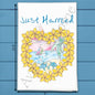 Just Married Beach Tea Towel – Coastal Wedding Gift