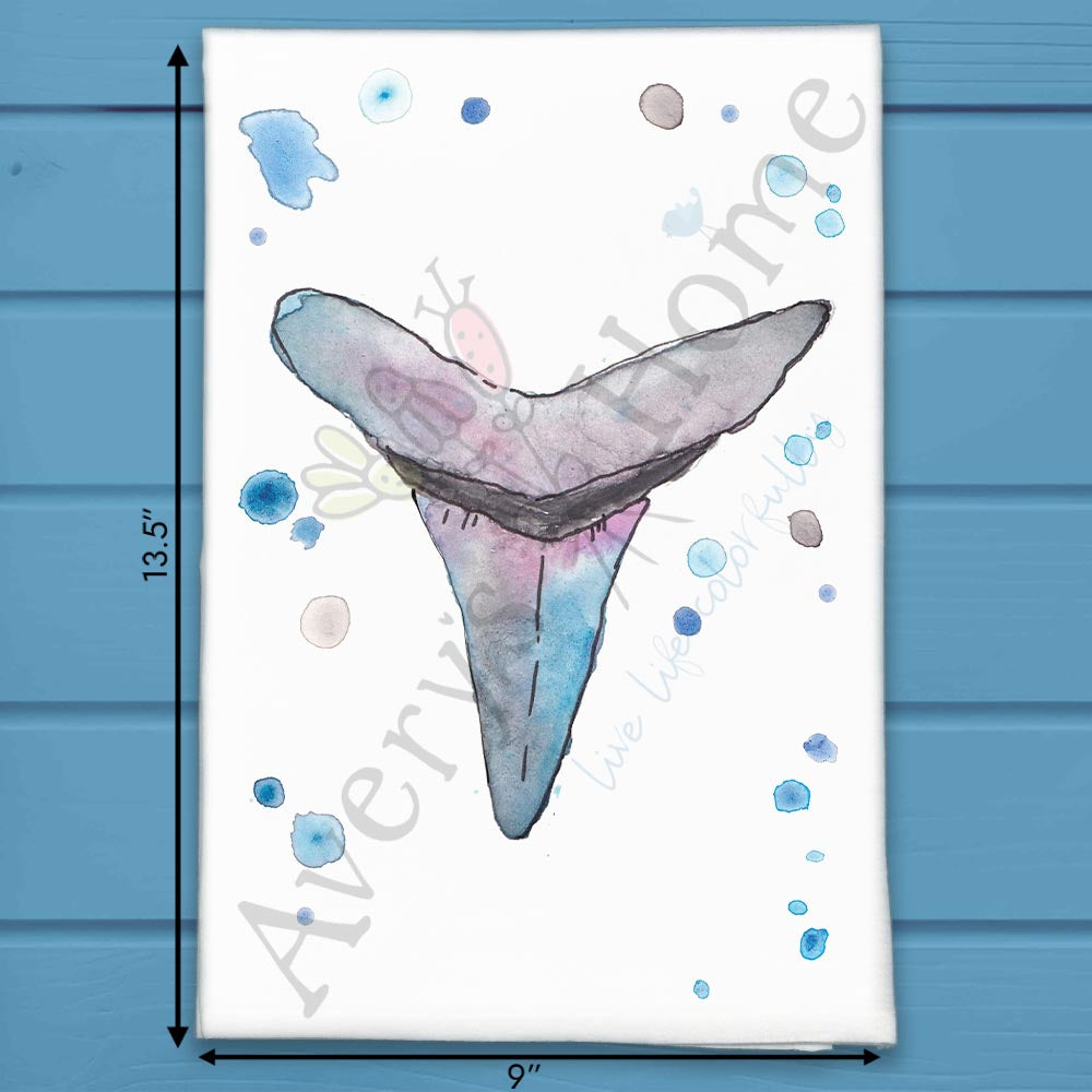Shark Tooth Souvenir Tea Towel – Ocean Gift