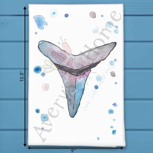 Shark Tooth Souvenir Tea Towel – Ocean Gift