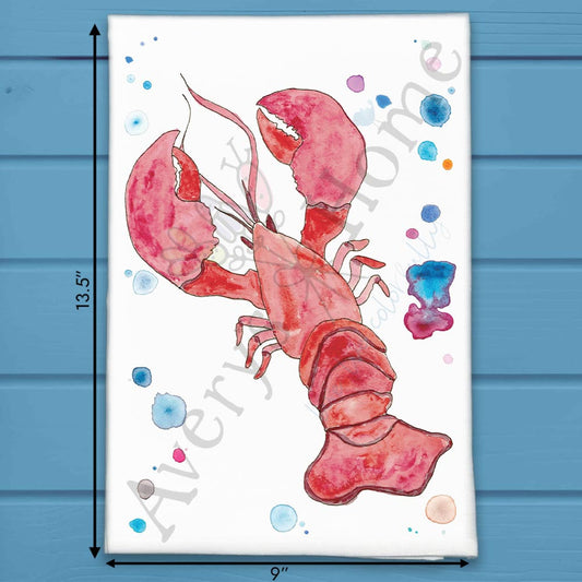 Lobster Tea Towel – Maine Coastal Kitchen Decor
