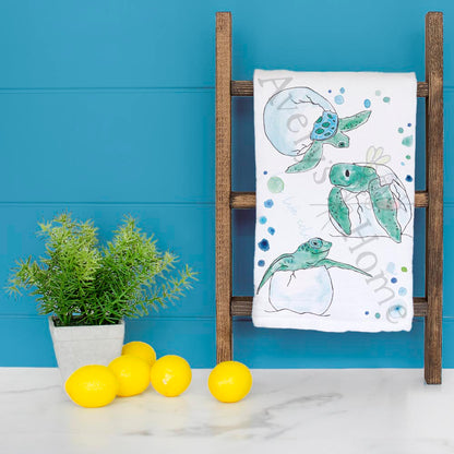 Baby Turtle Eggs Tea Towel – Coastal Nursery Gift