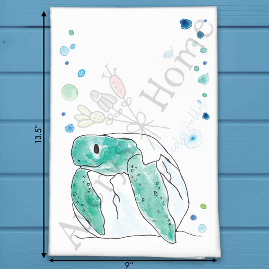 Turtle Egg Tea Towel – Whimsical Coastal Decor