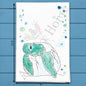 Turtle Egg Tea Towel – Whimsical Coastal Decor