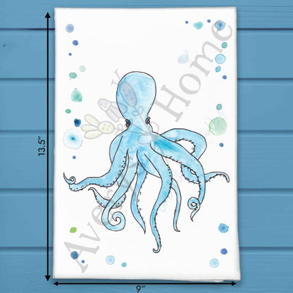 Octopus Tea Towel – Coastal Sea Creature Decor