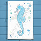 Seahorse Tea Towel – Coastal Shell Lover Gift