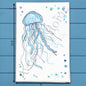Jellyfish Tea Towel – Deep Sea Decor