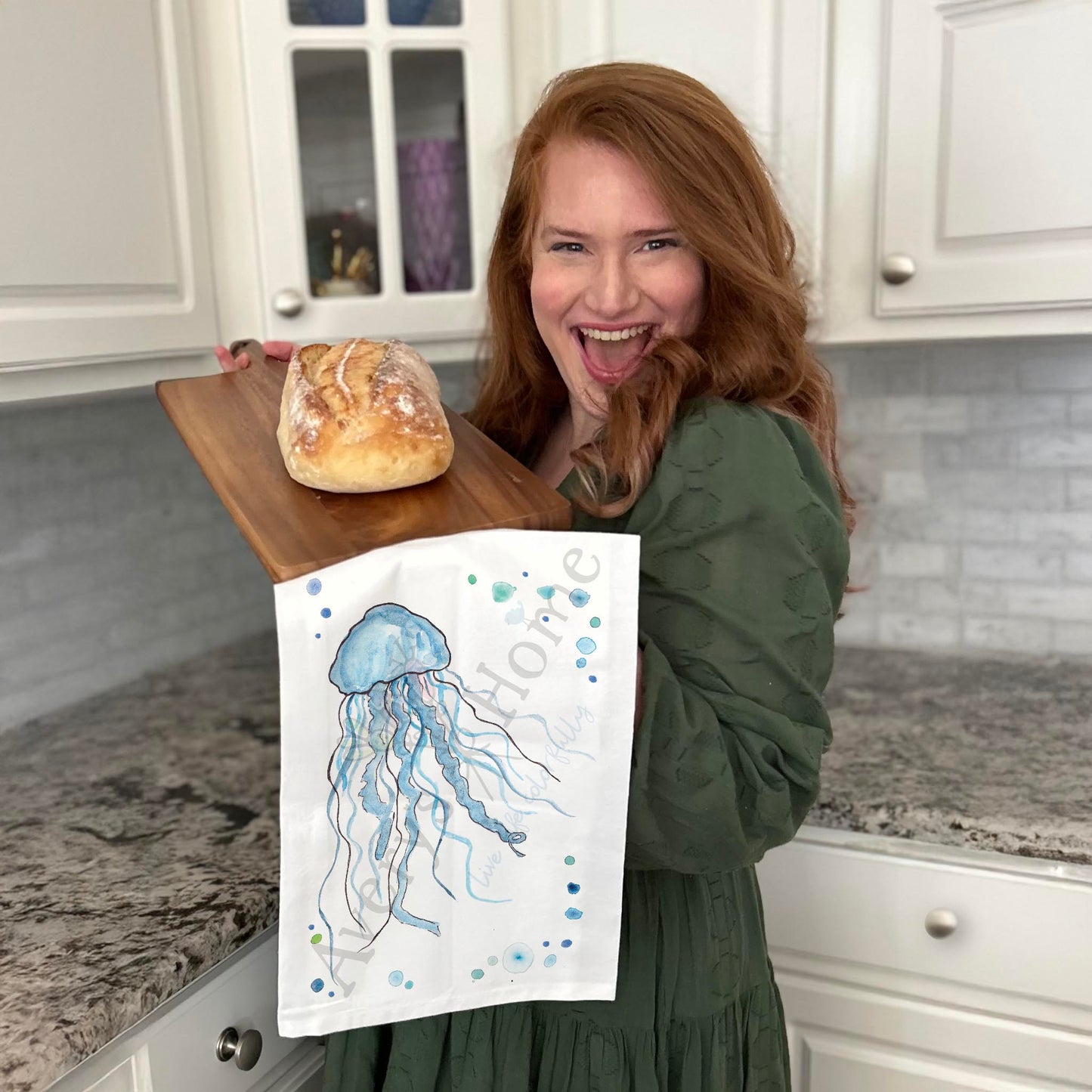 Jellyfish Tea Towel – Deep Sea Decor
