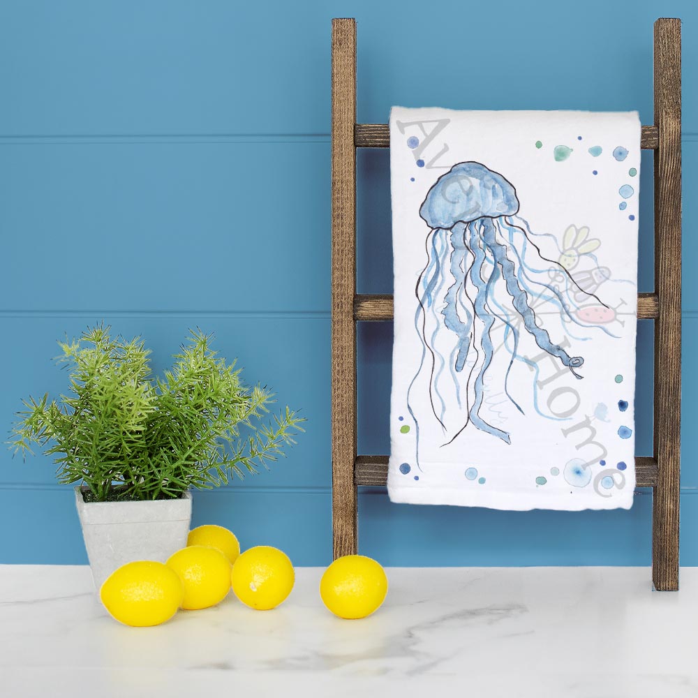 Jellyfish Tea Towel – Deep Sea Decor