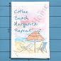 Coffee Beach Margarita Tea Towel – Vacation Mood Gift