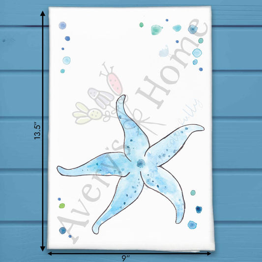Starfish Tea Towel – Ocean Shell Collector Gift