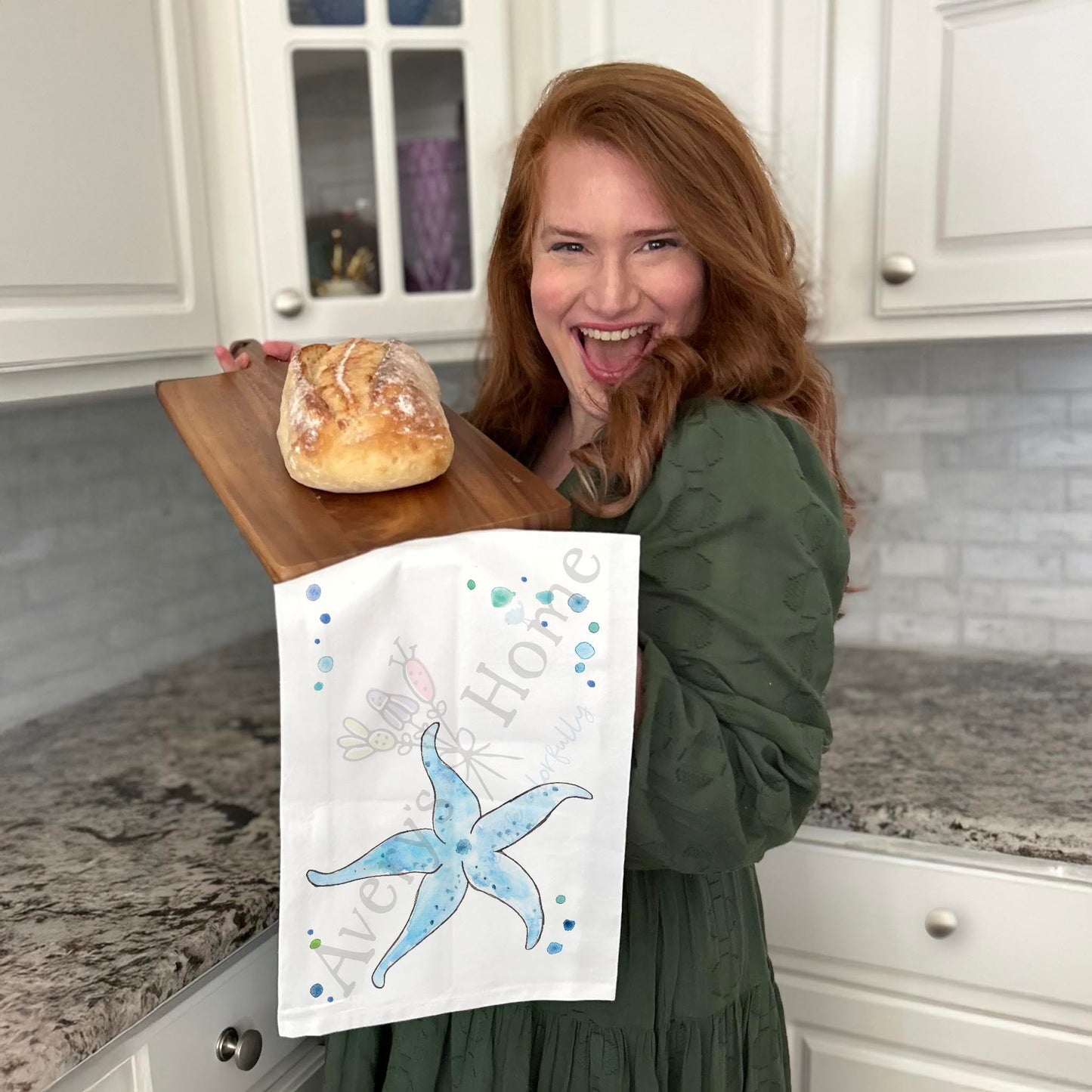 Starfish Tea Towel – Ocean Shell Collector Gift
