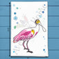 Roseate Spoonbill Tea Towel – Tropical Bird Gift