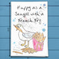 Seagull French Fry Tea Towel – Funny Beach Quote
