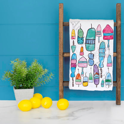 Lobster Buoy Tea Towel – Coastal Maine Decor