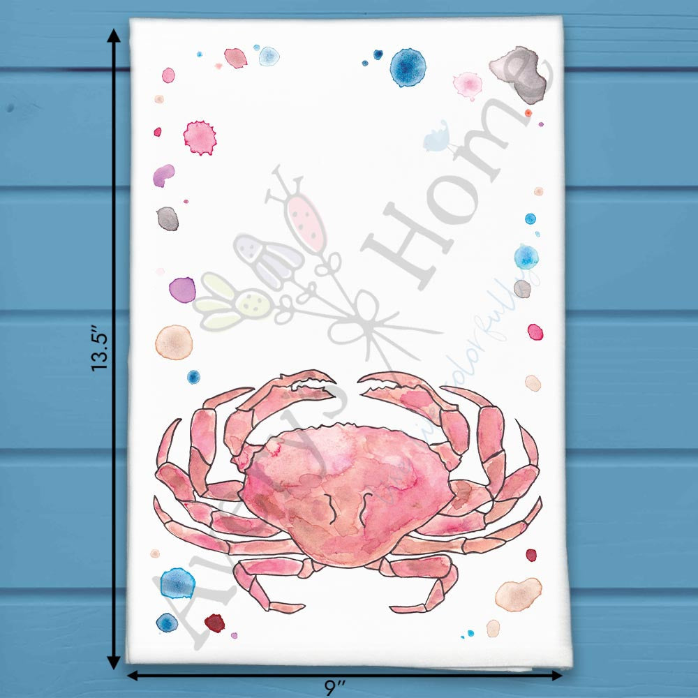 Dungeness Crab Tea Towel – West Coast Kitchen Gift