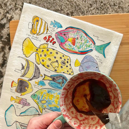 Tropical Fish Tea Towel – Ocean Life Decor