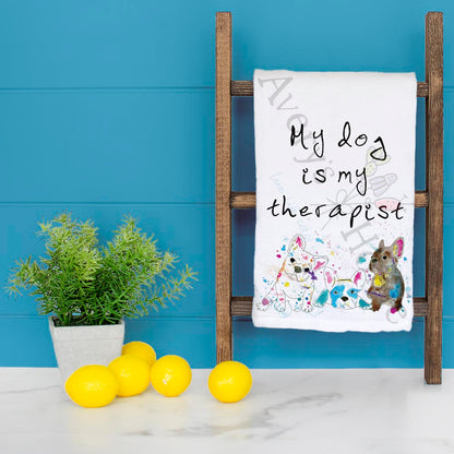 Dog Therapist Tea Towel – Funny Pet Mental Health Gift