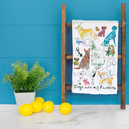 Dog Favorite Tea Towel – Funny Pet Parent Gift