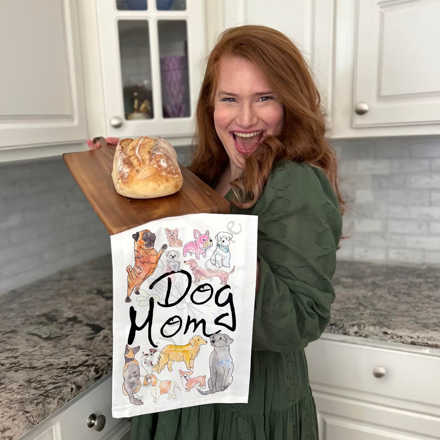 Dog Mom Tea Towel – Mother's Day Gift for Pet Moms