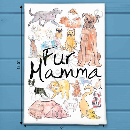 Fur Mama Tea Towel – Pet Parent Gift