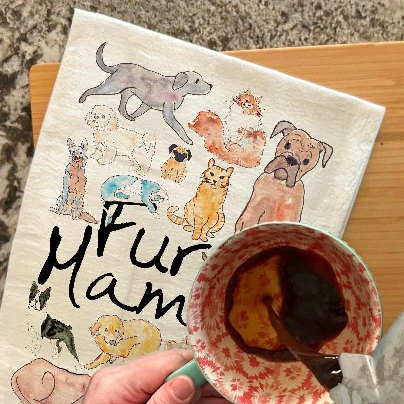 Fur Mama Tea Towel – Pet Parent Gift