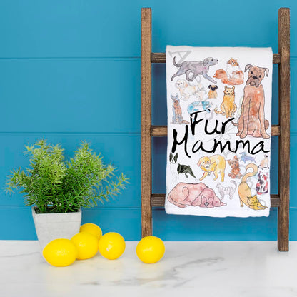Fur Mama Tea Towel – Pet Parent Gift