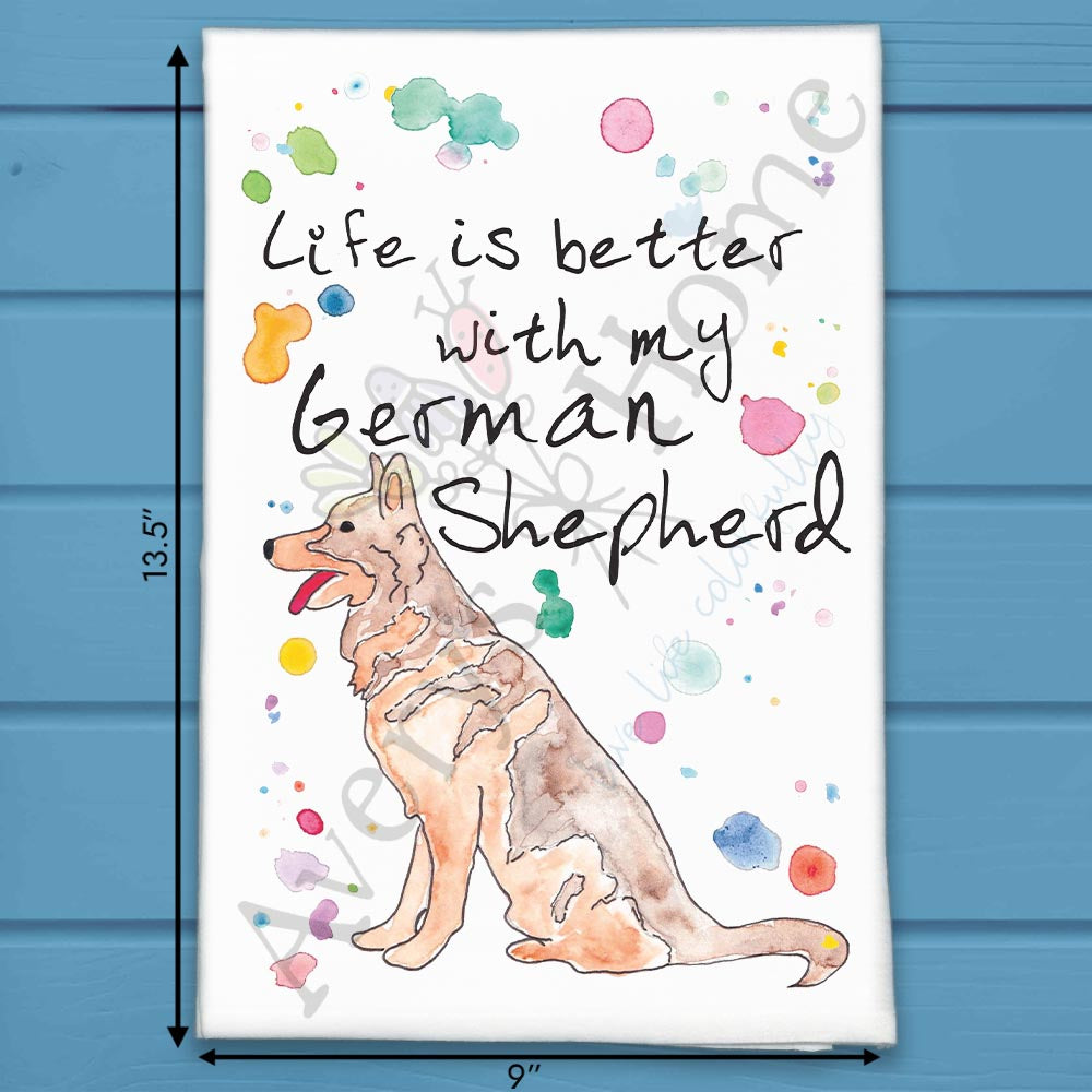 German Shepherd Tea Towel