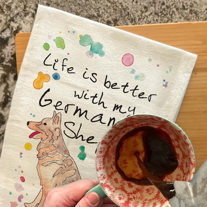 German Shepherd Tea Towel