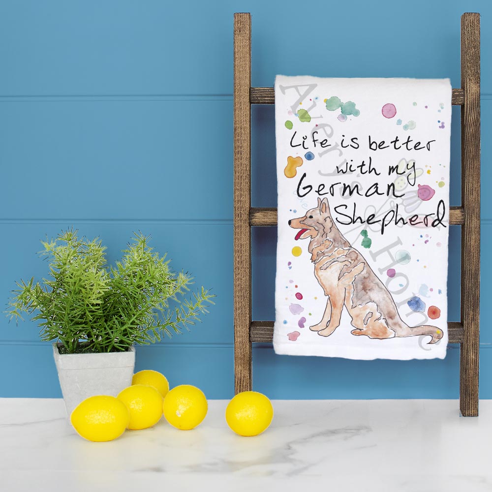 German Shepherd Tea Towel