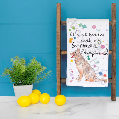 German Shepherd Tea Towel