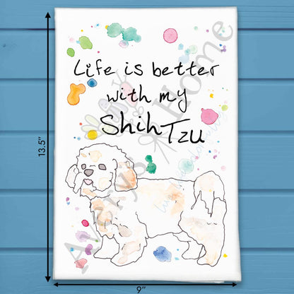 Shih Tzu Tea Towel