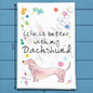 Dachshund Tea Towel