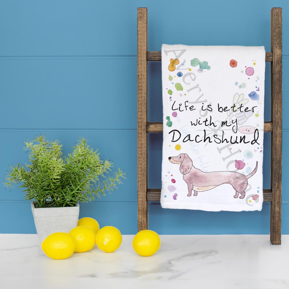 Dachshund Tea Towel