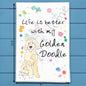 Goldendoodle Tea Towel – Fuzzy Sunshine Gift