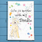 Doodle Dog Tea Towel – Curly Companion Decor